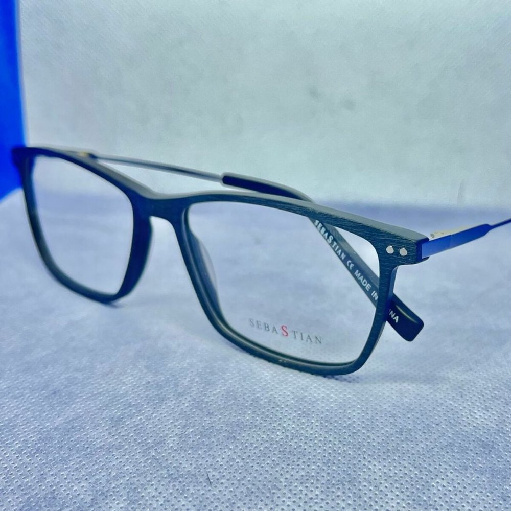 Brand new Metal wood-like eyeglasses frames 54-17-140